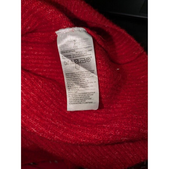 Gap Sweater S Women's Red Forever Cozy Relaxed Fit Dropped Shoulders Knit - Picture 6 of 6